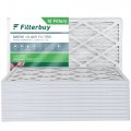 Filterbuy 14x25x1 Air Filter Merv 13 Optimal Defense 12-pack Pleated Hvac Ac Furnace Filters Replacement Actual Size 50 X 24 0 