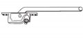 Stb Casement Window Operator Left Hand Face Mount Bronze 9 In Long Arm With Handle 