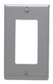 Leviton 80401-gy 1-gang Decora Gfci Device Wallplate Standard Size Thermoset Mount Gray 