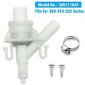 Nghtmre 385311641 Rv Toilet Water Valve Kit Replacement Parts For 300 310 320 Series Pedal Flush Sealand Marine