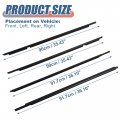 X Autohaux 4pcs Window Weatherstrip Molding Door Seal Belt Trim 75711-60061 75712-60061 For Toyota Land Cruiser Prado 120