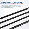 X Autohaux 4pcs Window Weatherstrip Molding Door Seal Belt Trim 75711-60061 75712-60061 For Toyota Land Cruiser Prado 120