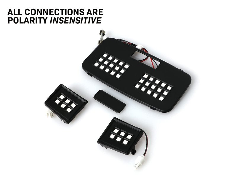 Usr Unique Style Racing Complete Interior Led Center Dome Light Panel 30 Leds X2 Front Map 6 Each Left Right Set For 2016-2022