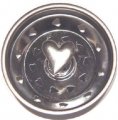 Heart Pewter Kitchen Strainer 