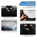 Gold Golden Glittering Eyelash Isolated On White Auto Car Windshield Sun Shade Window Uv Ray Visor Protector Heat Screen