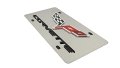 Eurosport Daytona Inc Corvette C6 Laser-cut Logo On Polished License Plate For 