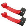 Roll Off Winch Strap With Flat Hook 4 In X 5 Ft 2 Pack Heavy Duty Container For Trucks And Trailers Red Cr14-rgb 