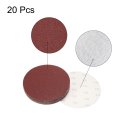 8 Hook And Loop Sanding Discs 40 Grit Aluminum Oxide Sandpaper For Random Orbit Sander Wood Metal Dry Polishing 20pcs