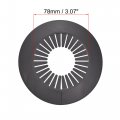 Uxcell Pipe Cover Decoration 60mm-74mm Pp Plastic Escutcheon Water Drain Line Black 4pcs