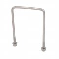 Uxcell M4 Thread 70mm Length 304 Stainless Steel Square U Bolt Silver Tone 8pcs