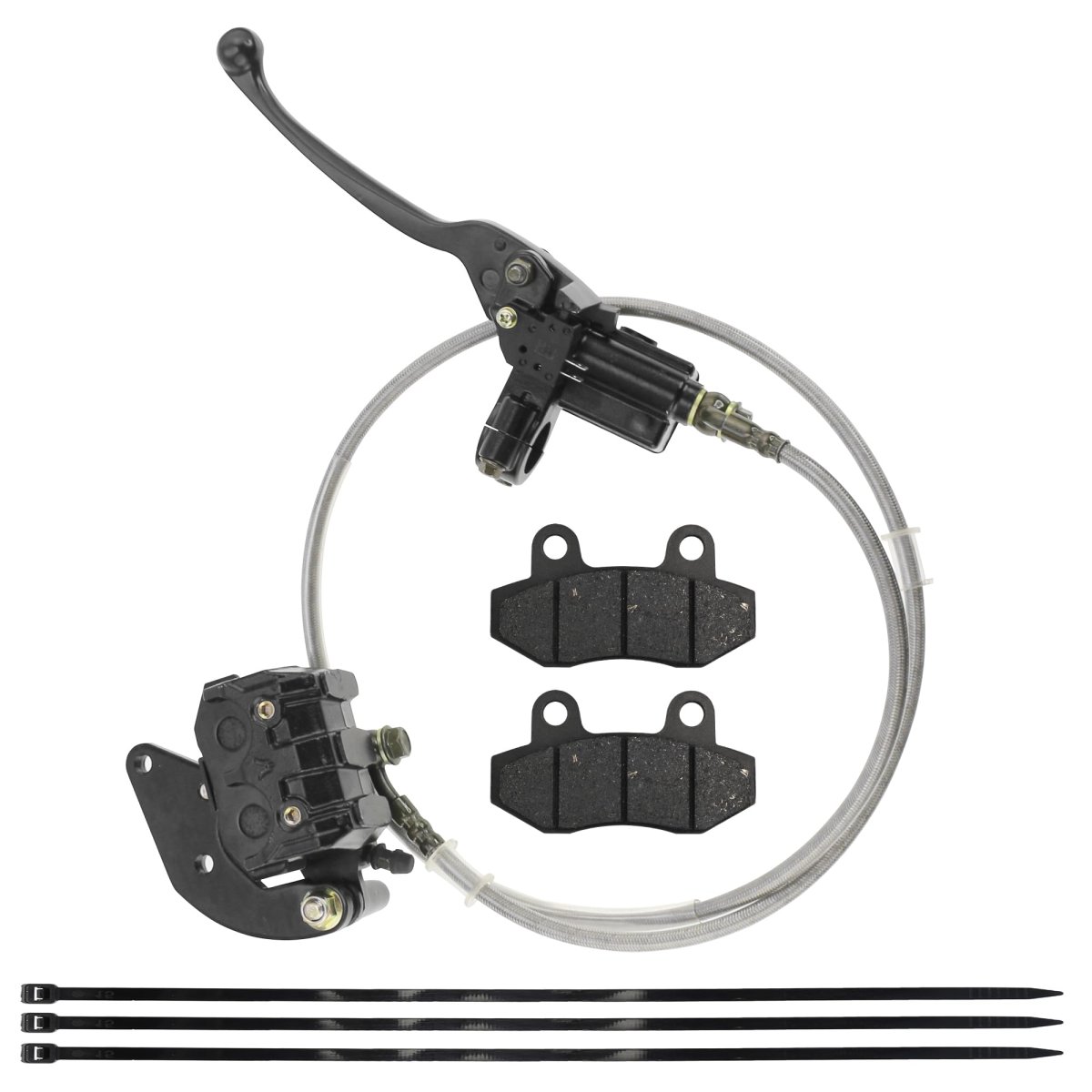 Pro Bat Hydraulic Front Disc Brake Caliper System With Extra Pad For 150cc 200cc 250cc Pit Trail Dirt Bike