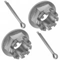 Caltric Set Of 2 Rear Axel Castle Nuts Pins Compatible With Honda Trx700xx 2008-2009