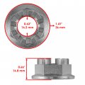 Caltric Set Of 2 Rear Axel Castle Nuts Pins Compatible With Honda Trx700xx 2008-2009