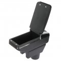 Ocpty Auto Armrest Center Console Lid Skin Cover Box For 2015 2016 2017 2018 2019 Mitsubishi Attrage Mirage Black