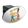 Hey Arnold And Gerald With Logo Oval Tow Trailer Hitch Cover Plug Insert
