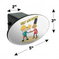 Hey Arnold And Gerald With Logo Oval Tow Trailer Hitch Cover Plug Insert