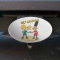 Hey Arnold And Gerald With Logo Oval Tow Trailer Hitch Cover Plug Insert
