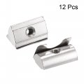 Uxcell M4 Roll In Spring T Nut With Sheet Carbon Steel For 3030 4040 Series Aluminum Extrusion Profile Rail 8mm Slot 12pcs