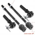 A-premium Set Of 4 Front Inner Outer Tie Rod End Kit Compatible With Dodge Grand Caravan Charger Daytona Lancer Spirit Chrysler