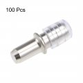 Uxcell Shelf Bracket Peg 5x19mm Nickel Plated Holder Support Rubber Sleeves 100 Pcs