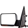 Towing Mirror For 2004 2005 2006 F150 Pickup Truck Driver Side Left Power Adjusted Heated With Turn Signal Light And Black Cap 