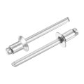 50pcs 3 16 X 5 304 Stainless Steel Countersunk Blind Rivet Open-end Type Rivets For Diy Sheet Metal Automotive Repairs 