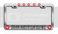 Brain Aneurysm Blows Causes Chrome Metal License Plate Frame Tag Holder J70 