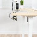 Vivo Under Desk 17 Inch Cable Management Trays Power Strip Holders Cord Organizers Wire Tamers For Office And Home White 2 Pack 