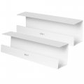 Vivo Under Desk 17 Inch Cable Management Trays Power Strip Holders Cord Organizers Wire Tamers For Office And Home White 2 Pack