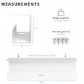 Vivo Under Desk 17 Inch Cable Management Trays Power Strip Holders Cord Organizers Wire Tamers For Office And Home White 2 Pack