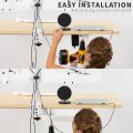 Vivo Under Desk 17 Inch Cable Management Trays Power Strip Holders Cord Organizers Wire Tamers For Office And Home White 2 Pack