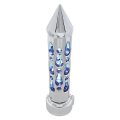United Pacific 70722 Chrome Brooklyn 13 15 18 Speed Spike Gearshift Knob W High Power Led Blue 