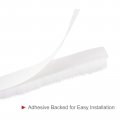 Uxcell Weather Stripping Brush 20ft L X 3 W 0 H Self-adhesive Seal Weatherstrip Sweep White For Door Window