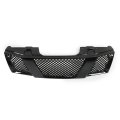 Munirater Front Grill Mesh Grille Assembly Insert Gloss Black Replacement For 2005-2008 Navara Frontier D40