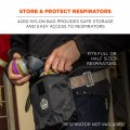 Carry Pouch For Full Respirator Masks Straps To Attach Around Belt Cover Flap Closure 10 L X 3 5 W 6 H Ergodyne Arsenal 5181