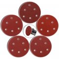 Hifrom 50pcs 5 Inch Sanding Discs 6-hole Dustless Hook-and-loop 60 80 120 180 240 Grit Sandpaper Assortment For Random Orbital
