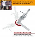 66784 Stud Mount Valve Spring Compressor Remove Install Lever Tool Fits All 3 8 And 7 16 Rocker Studs