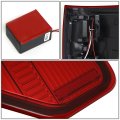 Auto Dynasty Tail Lights For 2009-2014 Ford F150 Driver And Passenger Side Full Led Brake Lamps Replacement Chrome Housing Red