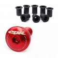 Autobahn88 Motorcycle Windscreen Bolt Dress-up Kit Compatible With Honda Cbr954rr 2002-2003 Red Set Of 8