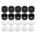 Uxcell 10 Pcs Led Lens Degree With Black Holder For 1w 3w High Power Light