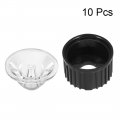 Uxcell 10 Pcs Led Lens Degree With Black Holder For 1w 3w High Power Light
