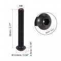 Uxcell M8x55mm Hex Socket Button Head Cap Bolts Screws Carbon Steel 10pcs