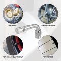 X Autohaux 2pcs Copper Nickel Plated Tyre Valve Extension Adaptor 90 Degrees Stem Extenders Caps For Cars Trucks Motorcycles