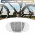 X Autohaux Bike Reflectors Bicycle Warning Reflector For 3 70 X1 61 X0 39 Abs White 2pcs