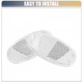 X Autohaux Bike Reflectors Bicycle Warning Reflector For 3 70 X1 61 X0 39 Abs White 2pcs