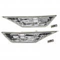 Clear Side Marker Lamp Turn Signal Light W Led Bulbs For Honda Civic 2016-2020