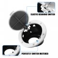 X Autohaux White Aluminum Alloy Abs Gas Fuel Filler Door Cover For Jeep Wrangler Jk Jku Sport Rubicon Sahara Unlimited