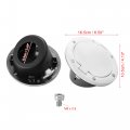X Autohaux White Aluminum Alloy Abs Gas Fuel Filler Door Cover For Jeep Wrangler Jk Jku Sport Rubicon Sahara Unlimited