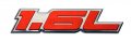 Erpart 1 6l Liter Embossed Red On Highly Polished Silver Real Aluminum Auto Emblem Badge Nameplate Compatible With Nissan