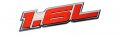 Erpart 1 6l Liter Embossed Red On Highly Polished Silver Real Aluminum Auto Emblem Badge Nameplate Compatible With Nissan